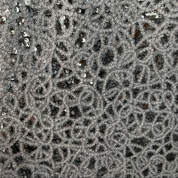 Adrianna Papell Silver Sequins Dress - Picture 2 of 6